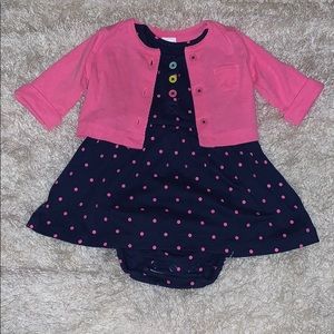 2 piece - 3 month - Coat and Dress